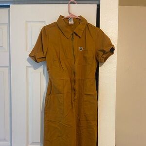 Lucy & Yak Ragan jumpsuit size 8 ochre
